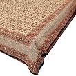Queen Bed Sheet in Cotton with Block Prints Queen Size