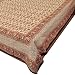 Queen Bed Sheet in Cotton with Block Prints Queen Size