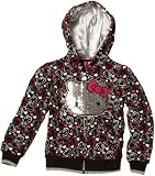 Hello Kitty Girls 2-6X All Over Hoodie, Anthracite, 4T