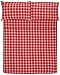 Amazon Basics Yarn-Dyed Lightweight Flannel Sheet Set - Queen, Bordeaux Plaid