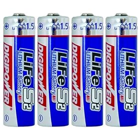 Digipower BL29AA Li-Ion Disposable AA Batteries (4 Pack) by DigiPower