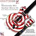 Bullseye Red and White Skin by WraptorSkinz TM fits Nintendo Wii Guitar Hero III (3) Les Paul Controller (GUITAR NOT INCLUDED)