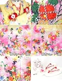 【着物問屋】豪華8点　永田萌　被布セット<br>【苺と妖精たち・黄色×黄色】