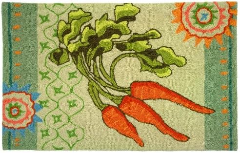Homefires Accents Garden Carrots 22-Inch by 34-Inch Indoor Rug