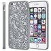 iPhone 6s Case - VENA [TACT Armor] Slim Protective Hybrid Case [CornerGuard | Shock Absorption] Quill Pattern Cover for iPhone 6S (2015) / iPhone 6 (2014) - Silver