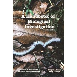 Handbook of Biological Investigation 7th http://www.amazon.com/Handbook-Biological-Investigation-Harrison-Ambrose/dp/0887253318/ref=sr_1_1?ie=UTF8&qid=1350354132&sr=8-1&keywords=a+handbook+of+biological+investigation+7th+edition