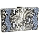 BCBGMAXAZRIA Leighton Python Box Clutch