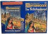 Hans im Glück 48195 Carcassonne: Schicksalsrad, Buch&Spiel