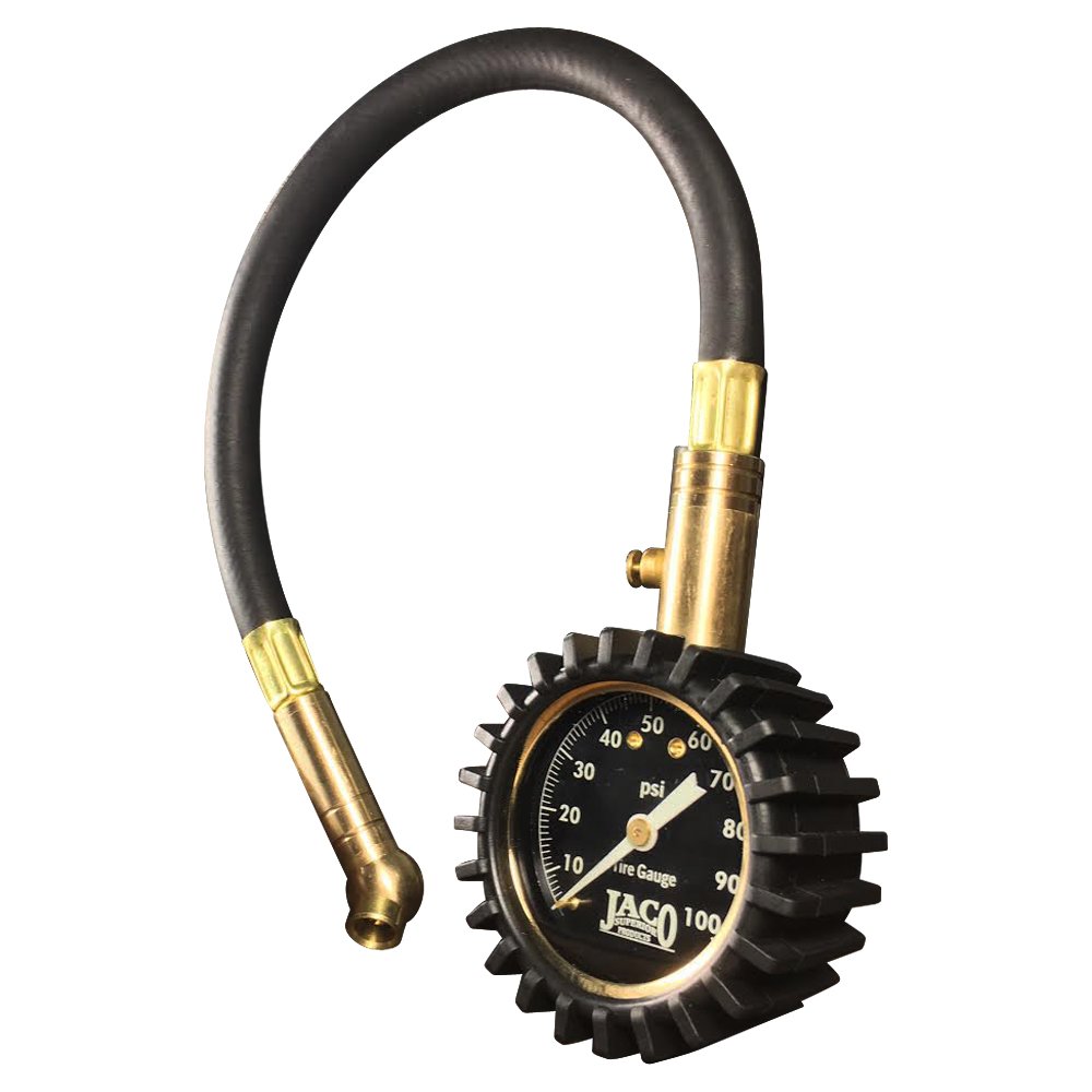 thumbnail image 2 of JACO ElitePro Tire Pressure Gauge - 100 PSI Glow Dial With Air Bleeder Valve 2 of 4