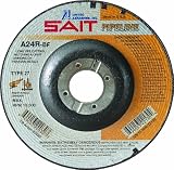 SAIT 22007 Type 27 Cutting/Grinding Wheel A24R Pipeline, 4 Inch by 1/8 Inch by 3/8 Inch, 25 Pack SAIT 22007 Type 27 Cutting/Grinding Wheel A24R Pipeline, 4-Inch by 1/8-Inch by 3/8-Inch, 25-Pack