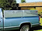 Owens Products Garrison 96" Top Sider Toolbox - Bright Aluminum Finish