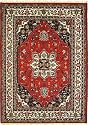 Hand Knotted Wool Indo Kashan Oriental Rug, 7' 11 x 5' 6