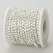 10 Yards Crystal Rhinestone Close Chain Clear Trim SS 2.9 mm in Silver Good Crafted DIY Ideas