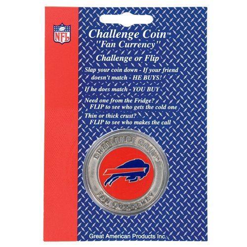 Buffalo Bills NFL Challenge Coin/Lucky Poker Chip Football