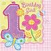 All Products : Hugs and Stitches Girl's 1st Birthday Lunch Napkins 16ct