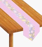 Beistle - 40185 - Easter Eggs Fabric Table Runner - Pack of 6