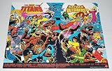  : Vintage 1983 Batman and the Outsiders Teen Titans 1980's DC Comics Shop Dealer Store Window Promo Poster: George Perez Art/Robin/Kid Flash/Wonder Girl/Metamorpho/Black Lightning
