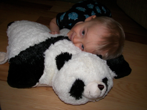 My Pillow Pet Comfy Panda - Large (Black And White)
