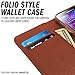 Galaxy S5 Case, Caseology [Leather Wallet Series] Inner Credit Card Pocket [Black / Brown] [Horizontal Stand] for Samsung Galaxy S5 - Black / Brown