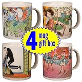 Bundle - 4 Coffee Mugs: Chagall, Manet, Tito, Degas