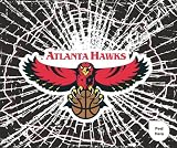 Atlanta Hawks Shattered Auto Decal (12 x 10 -inch)