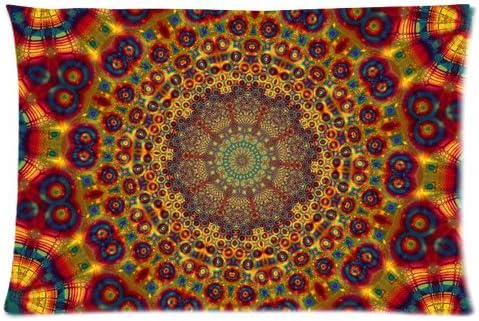 Mandala Custom New Rectangle Pillow Cover Case 16x24 (one side),Best Selling Flannel Pillowcase
