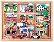 Melissa & Doug Deluxe Wooden Vehicles Maze Puzzle
