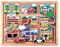 Melissa & Doug Deluxe Wooden Vehicles Maze Puzzle