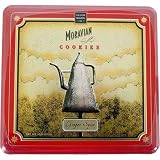  : Collectible Tin Moravian Ginger Spice Cookies, the world's thinnest cookies, low fat no transfats,16oz
