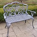 Butterfly Loveseat - Antique Pewter