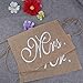OurWarm Burlap Bows Mr. & Mrs. Burlap Chair Banner Set Chair Sign Garland Rustic Wedding Party Decoration