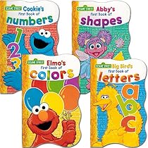 Sesame Street First Board Books - Set of Four (ABCs, 123s, Colors, Shapes)
