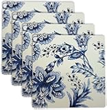 Benson Mills Cork Placemats, Mina, Indigo, Set of 4