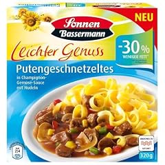 Sonnen Bassermann Leichter Genuss Putengeschnitzel, 8er Pack (8 x 320 g Schale)