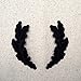 Black - Scrambled Eggs - Military Uniform - Iron on Applique Embroidered Patch