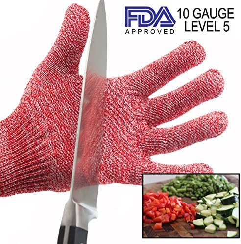 Pro Cut-Resistant KutGlove Anti-Slash CE 5 Safety Butcher Kitchen Work Glove