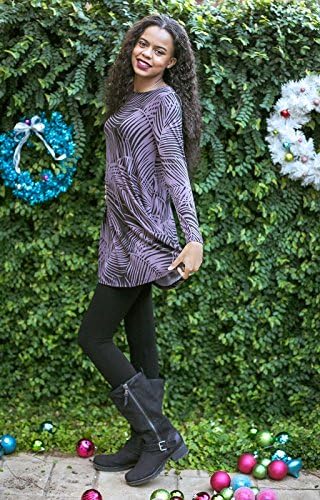 Banana Leaf Print Tunic Dress