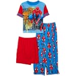 AME Sleepwear Boys 8-20 Spider Panels Pajama Set