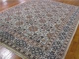 10x13 Ivory Persian Hand Knotted Kashmar Rug