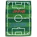イニシャルマット　 55×85cm 【サッカーピッチ】「世界に1枚」 ◆ ご希望の文字が入れられる オリジナル玄関マット（受注生産）