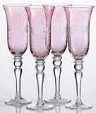 Home Essentials Luster Cut Red Champagne Flute