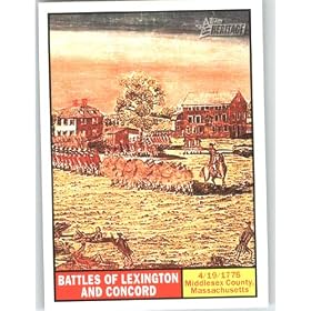 Buy 2009 Topps American Heritage Heroes Trading Card #103 Battles of Lexington and Concord Heroic...