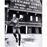 Ernie Banks Chicago Cubs 16x20 Autographed Photograph with HOF 77 Inscription