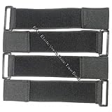 【 RKC 】 伸縮型 固定ベルト 5cm × 30cm (4本) 黒 : 042HD