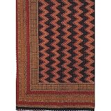 Cotton Bedcover Block Print Double Layered Embroidered Twin (bscov354) ~ ShalinIndia