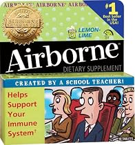 Airborne- Effervescent Adult Formula, 36Tablets Lemon-Lime (Bonus Size)