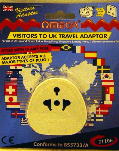 Childrens Toyshop  Electronics : Omega Visitors to UK Travel Adaptor - Accepts all major types of plug!