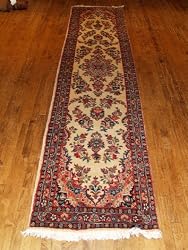 Handmade Antique Iranian Rug 2'5"x10'2"