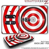 DJ Hero Skin Bullseye Red and White fit XBOX 360 and PS3 (DJ HERO NOT INCLU ....