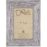 4x6 Picture Frames - Barnwood Reclaimed Wood Standard Photo Frame